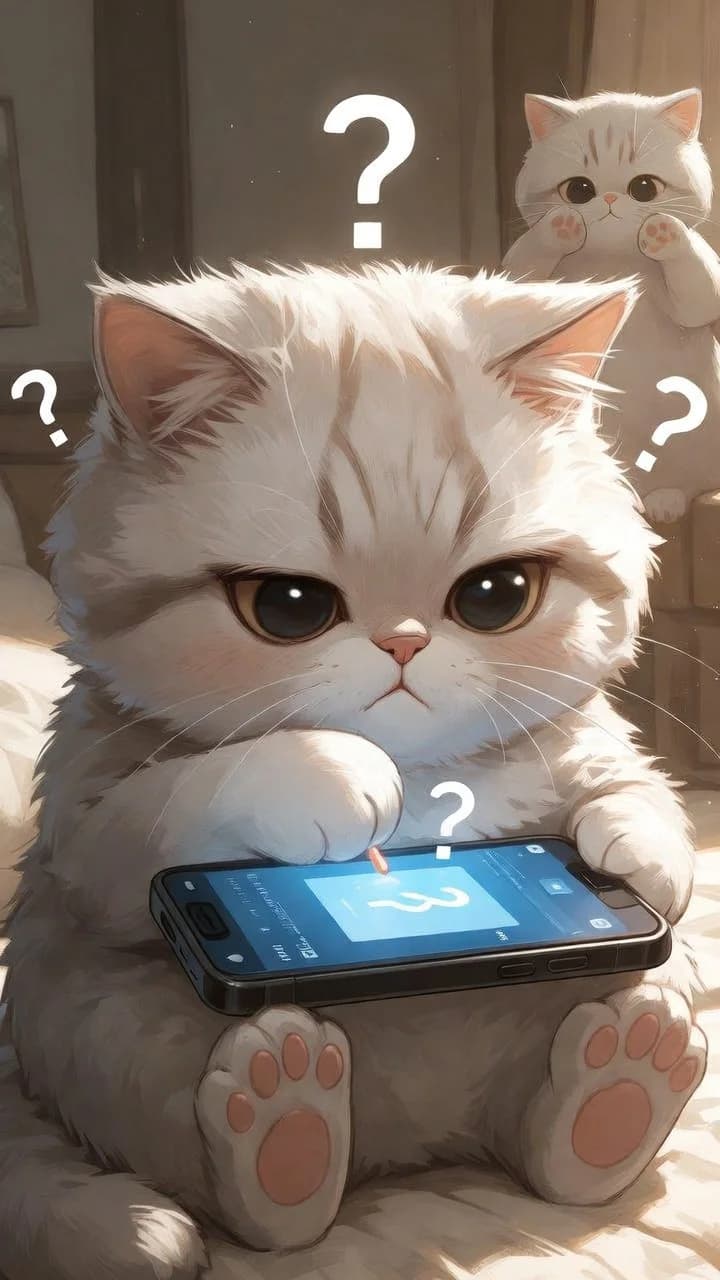 Tech-Phobia Cat