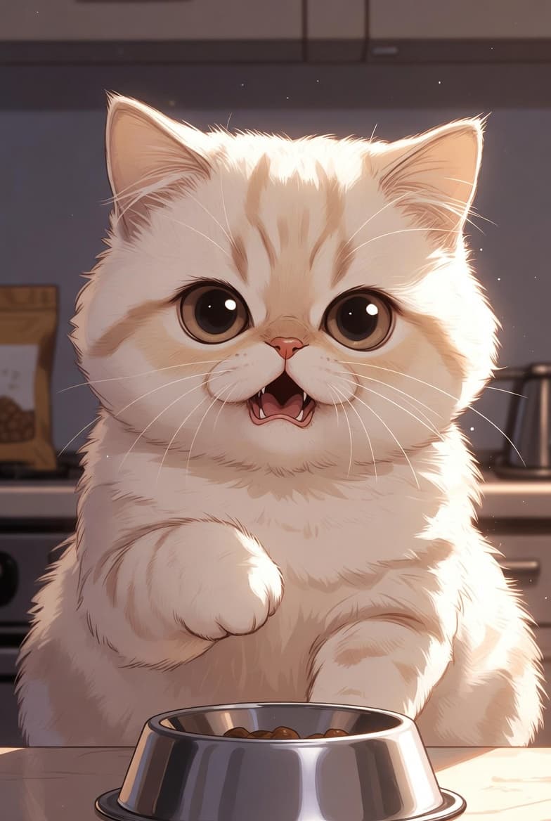 Human Trainer Cat