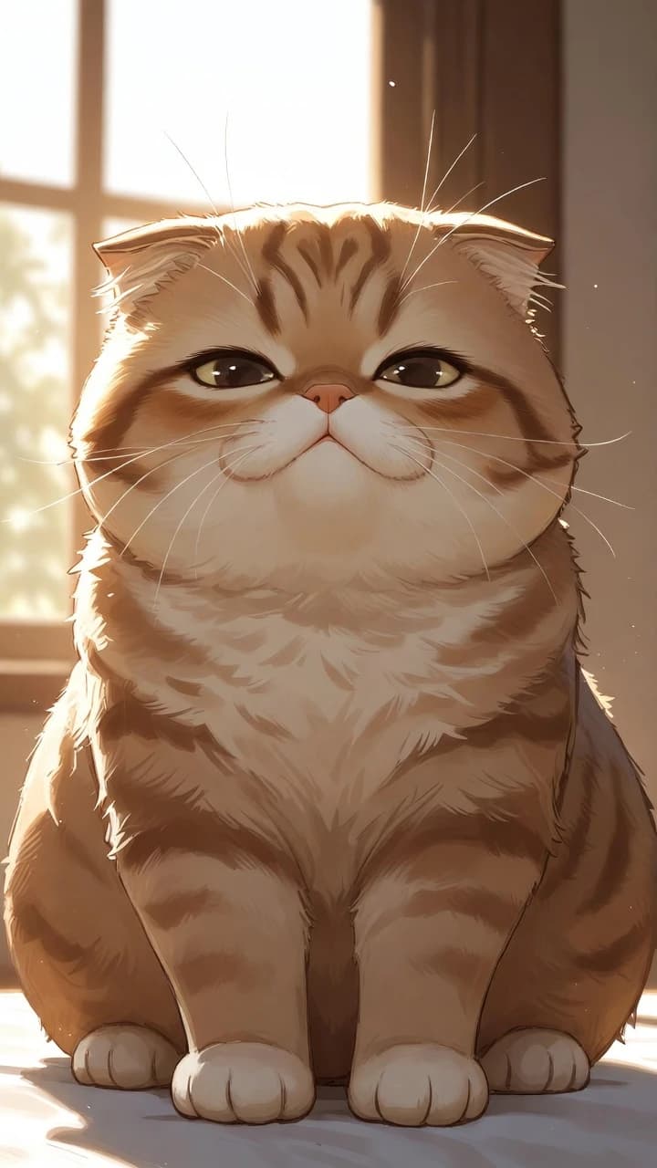 Scottish Fold Loaf Cat