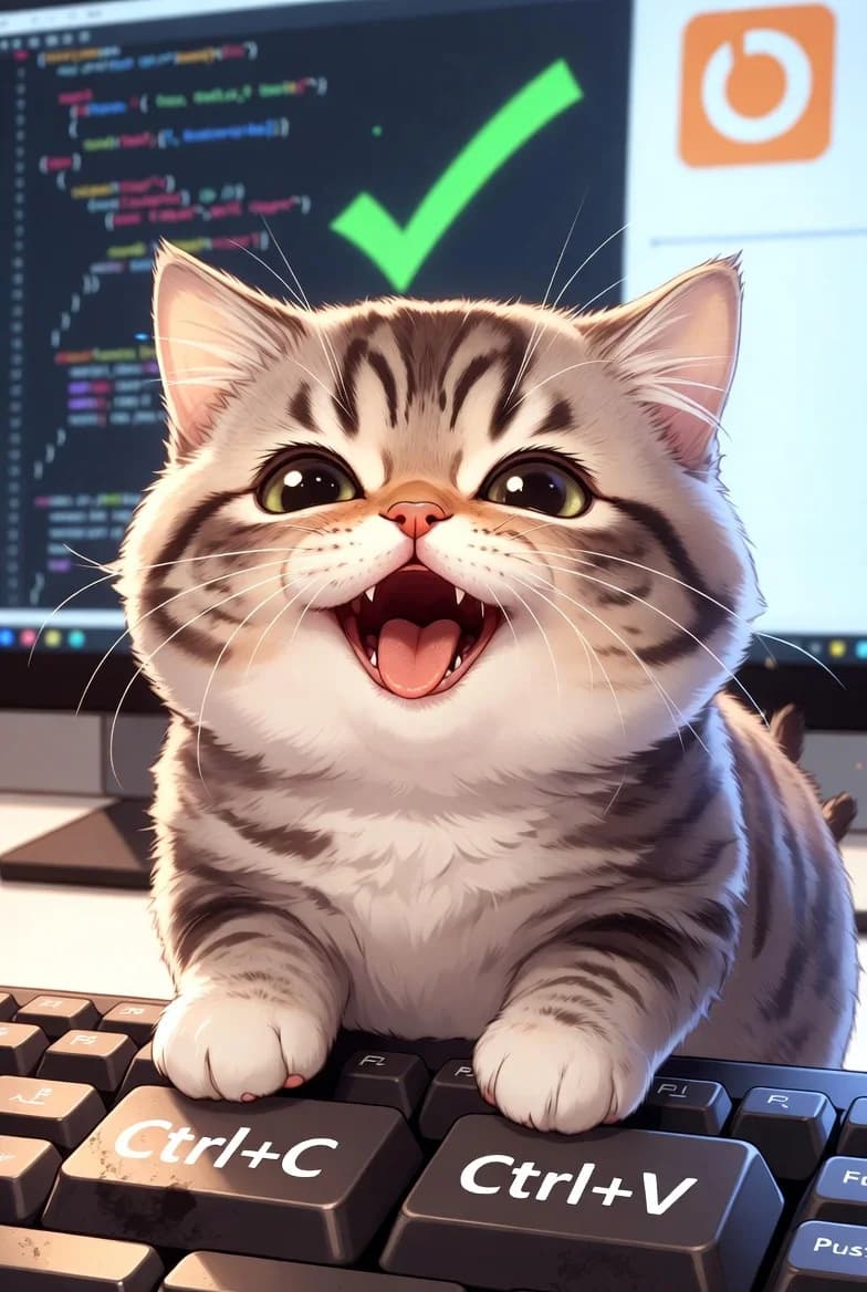 Stack Overflow Copy-Paste Cat
