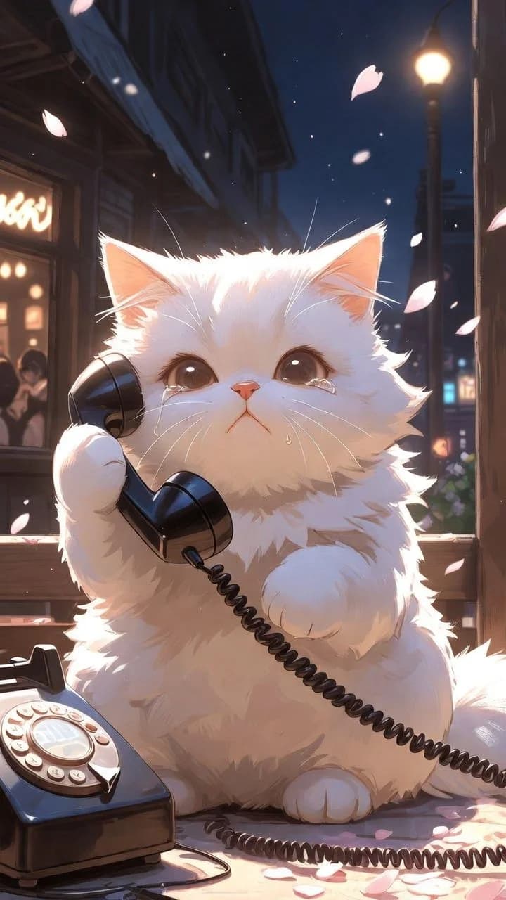Late Night Caller Cat