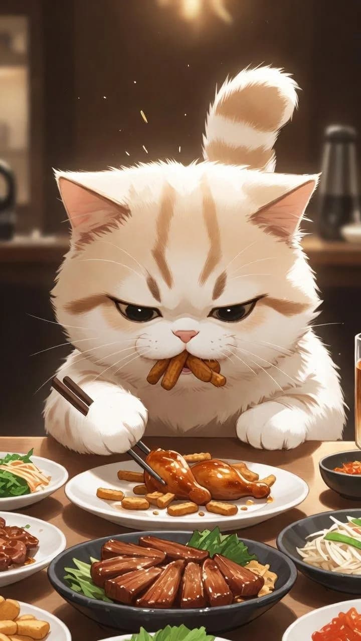 Snack Thief Cat