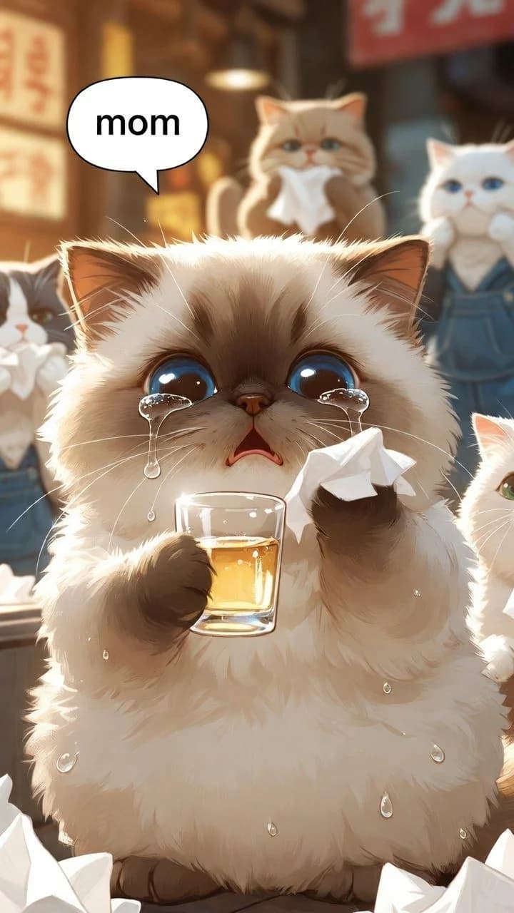 Tearful Cat