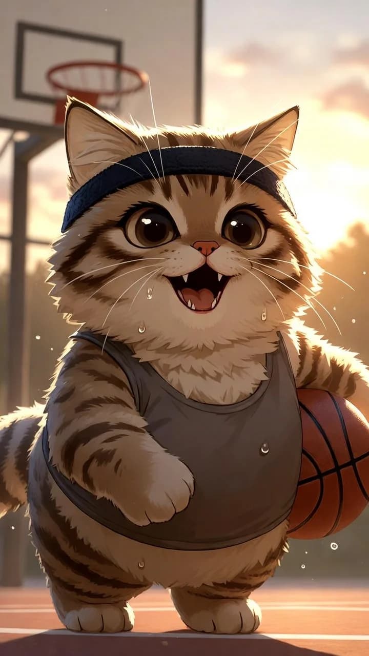 Athletic Hottie Cat
