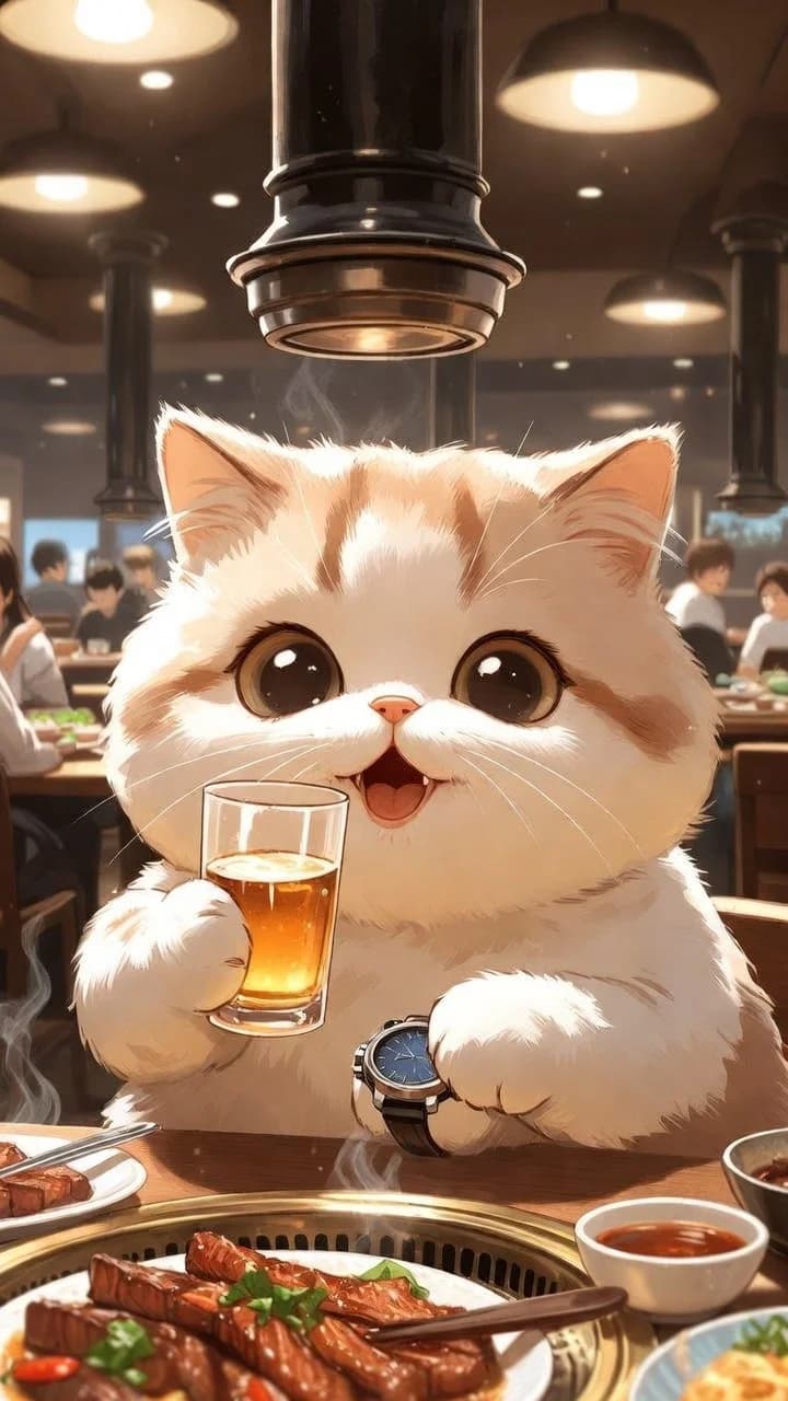 Company Dinner Cat