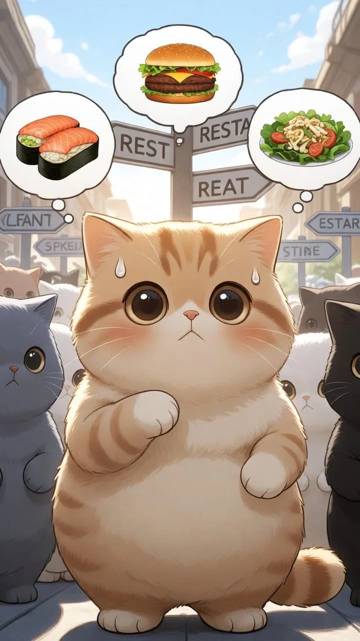Lunch Decider Cat