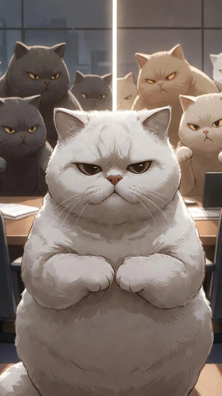 Office Politics Survivor Cat
