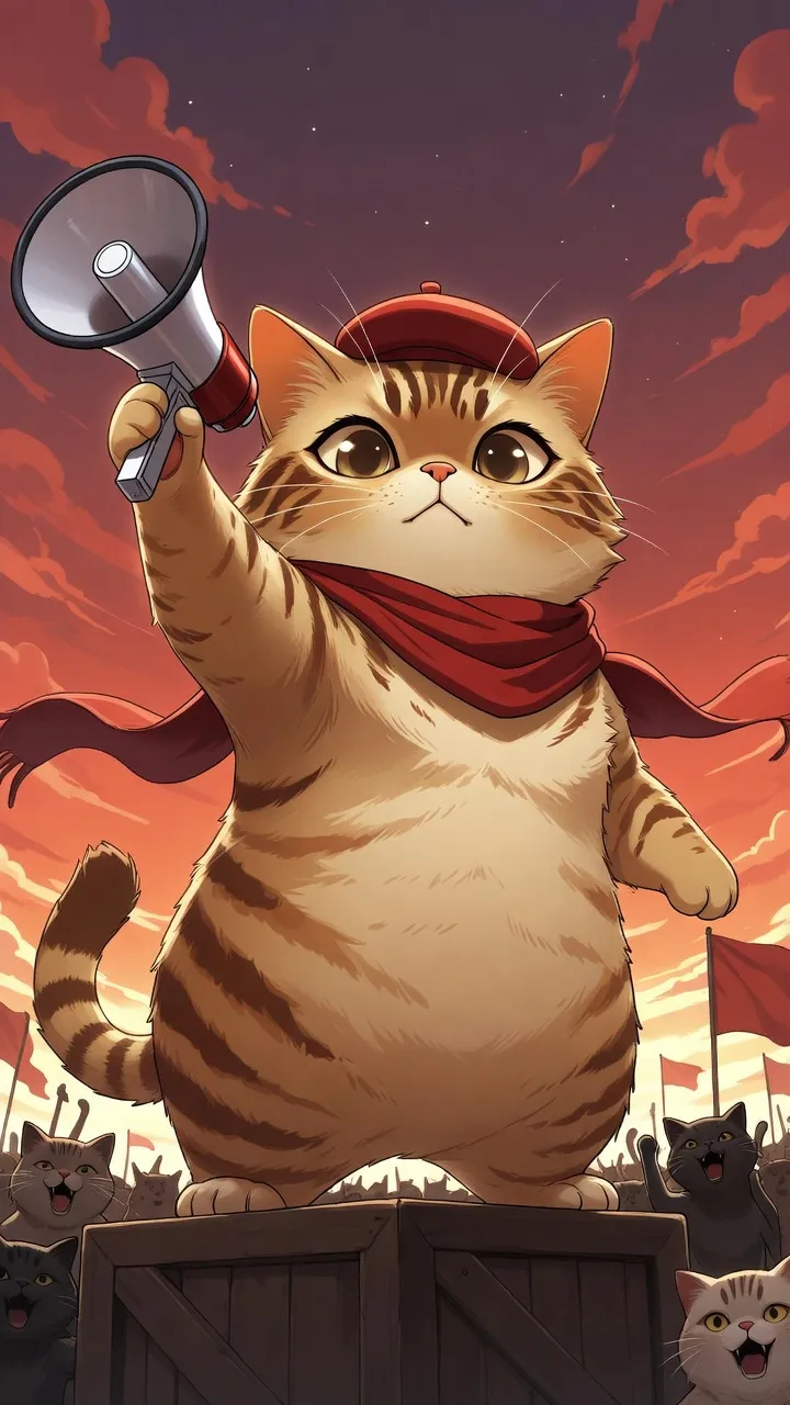 Far-Left Revolutionary Cat
