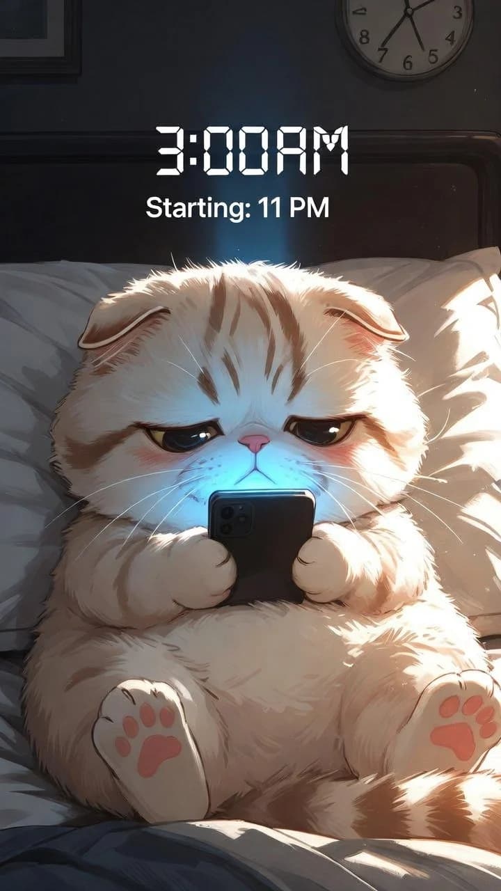 Doomscroll Cat