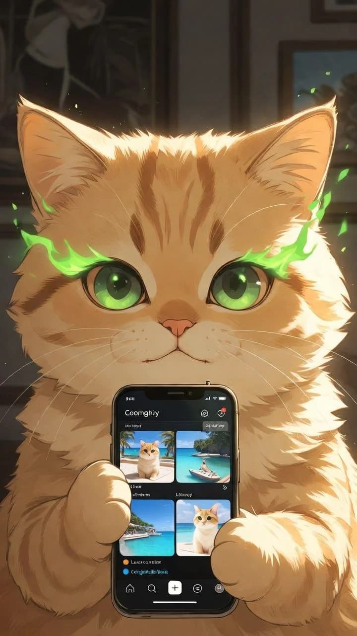 Green-Eyed Cat