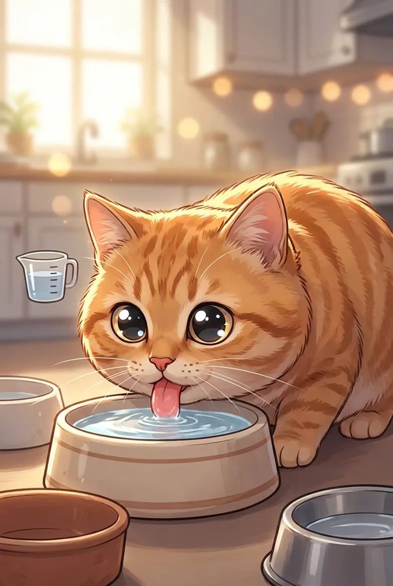 고양이 하루 물 섭취량, 얼마가 정상일까?